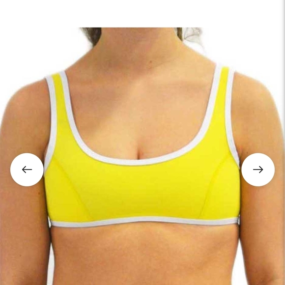 Hoaka oasis lemon yellow bikini set size small - Picture 7 of 8